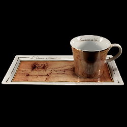 Goebel : Léonard De Vinci Coffee Set : L'Homme de Vitruve