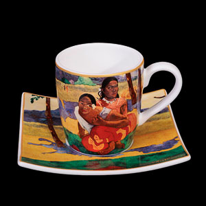 Goebel : Paul Gauguin Porcelain Expresso cup and saucer, Quand te maries tu ?