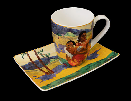 Paul Gauguin mug and saucer, When are you getting married ? (Goebel)