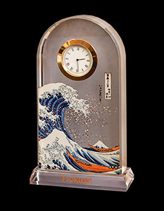 Orologio in vetro Hokusai : La grande onda di Kanagawa