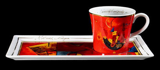Set à café expresso Vassily Kandinsky, Pour et contre, (Goebel)