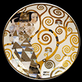 Assiette à dessert en porcelaine Gustav Klimt : L'attente, Goebel