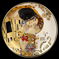 Assiette à dessert en porcelaine Gustav Klimt : Le baiser, Goebel