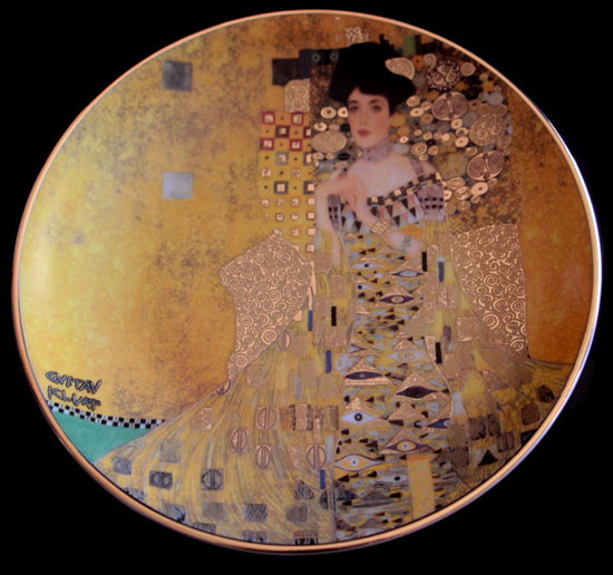 Gustav Klimt porcelain plate : Adle Bloch, Goebel
