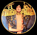 Gustav Klimt porcelain plate : Judith, Goebel