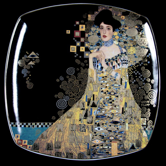 Gustav Klimt porcelain plate : Adle Bloch, Goebel