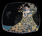 Piatto in porcellana Gustav Klimt : Adle Bloch (dettaglio 2)