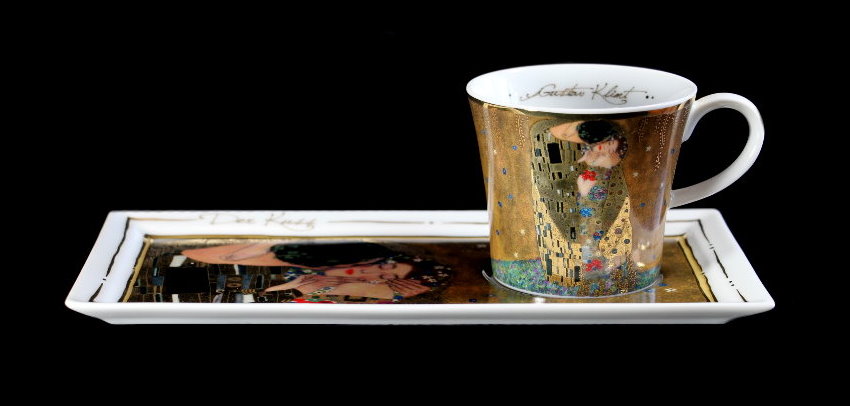Gustav Klimt Coffe Cup Large Coffee Mug Ceramic Coffee Cup Art Decor The Kiss 