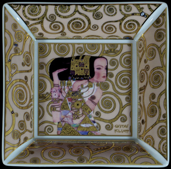 Coppa in porcellana Gustav Klimt : Expectation, Goebel
