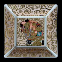 Gustav Klimt porcelain bowl : Fulfillment (24 cm)