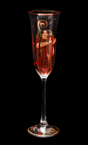 Goebel : Flûte à Champagne Gustav Klimt : Hygieia (La Médecine)