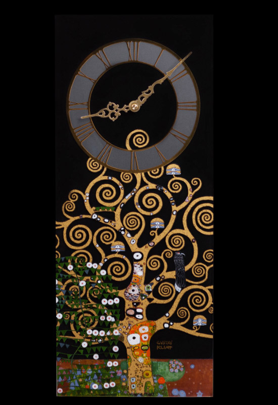 Gustav Klimt wall clock : The tree of life, Goebel