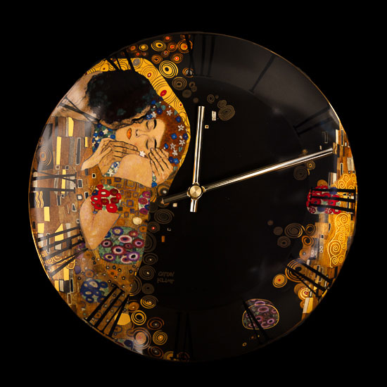 Horloge murale Gustav Klimt : Le baiser, Goebel