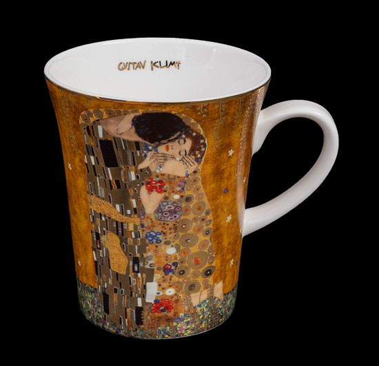 Gustav Klimt Porcelain mug, The kiss (classic) (Goebel)