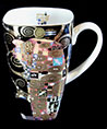 Gustav Klimt Porcelain mug, Fullfilment (black)