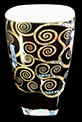 Gustav Klimt Porcelain mug, Fullfilment (black) detail n°4