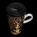 Mug Coffee-To-Go Gustav Klimt, en porcelana : El árbol de la vida