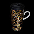 Mug Coffee-To-Go Gustav Klimt, en porcelana : El árbol de la vida, detalle n°1