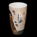 Mug to go Gustav Klimt en porcelaine : Le baiser, détail n°2