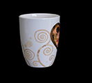 Gustav Klimt mug, Heart Kiss