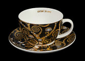 Gustav Klimt teacup and saucer : The tree of life