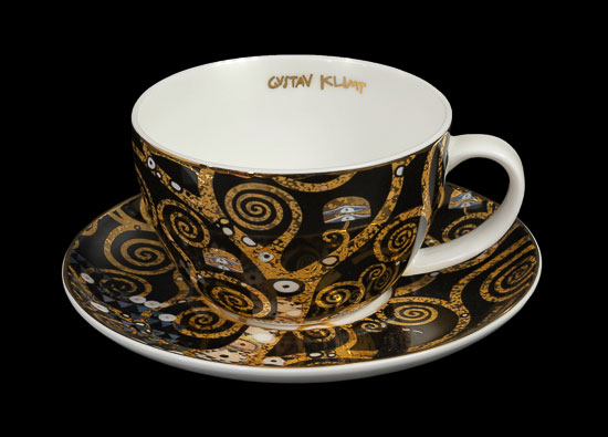 Taza de té Gustav Klimt, El árbol de la vida (Goebel)