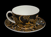 Gustav Klimt teacup and saucer, The tree of life