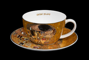 Gustav Klimt teacup and saucer : The kiss (original)