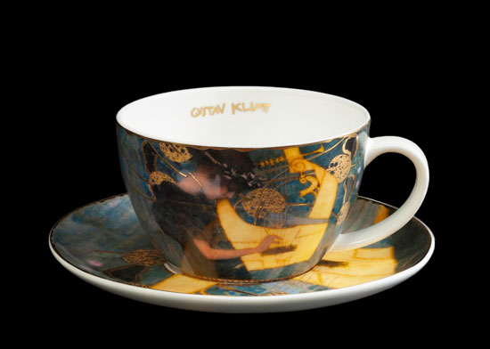 Taza de té Gustav Klimt, La música (Goebel)