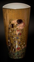 Goebel : Vaso en porcelana Gustav Klimt : El beso