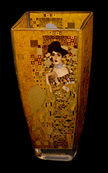 Gustav Klimt glass vase : Adèle Bloch Bauer (22.5 cm)