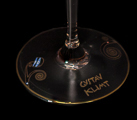 Bicchiere di vino Gustav Klimt : L'albero della vita (Goebel), dettaglio n°2