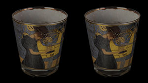Porta-candele o Bicchieri da acqua Gustav Klimt : La musica, Goebel