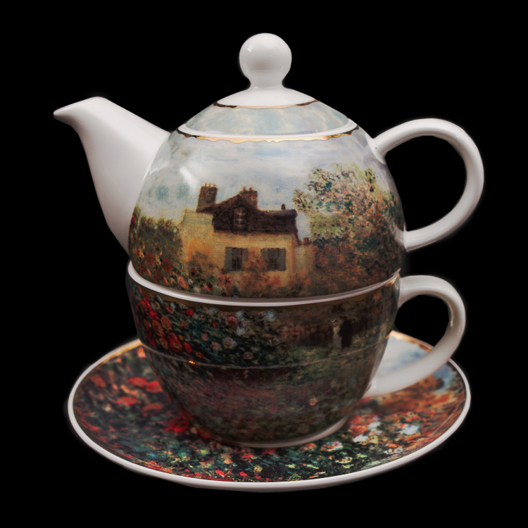 Claude Monet porcelain Tea for One : The Artist's House