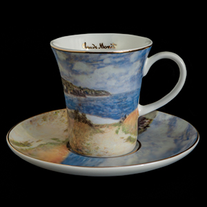 Goebel : Taza de café con platillo Claude Monet : Chemin dans les blés
