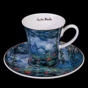 Goebel : Tazza da caffè e piattino Claude Monet : Nympheas