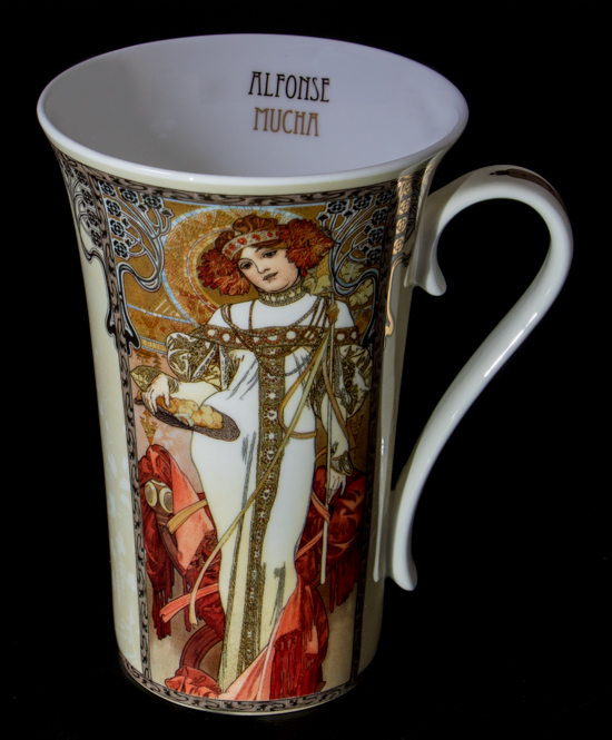 Mug Alfons Mucha, en porcelana : Otoño & Invierno