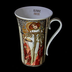 Goebel : Mucha porcelain mug : Automne & hiver