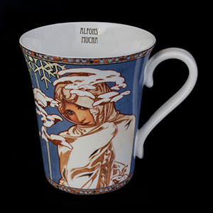 Goebel : Mucha porcelain mug : Winter