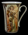 Mug Alfons Mucha en porcelaine : Printemps & été, détail n°1