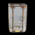 Alfonse Mucha Glass candle jar : Winter