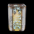 Alfonse Mucha Glass candle jar : Winter