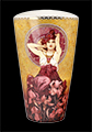 Alfonse Mucha porcelain  vase : Amethyst