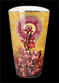 Alfonse Mucha porcelain  vase : Amethyst, detail n°2