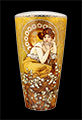 Alfonse Mucha porcelain  vase : Topaz