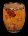 Alfonse Mucha glass or candle jar : Summer