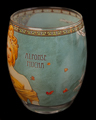 Alfonse Mucha glass or candle jar : Spring