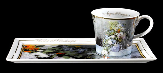 Set café expresso Auguste Renoir, Flores de primavera (Goebel)