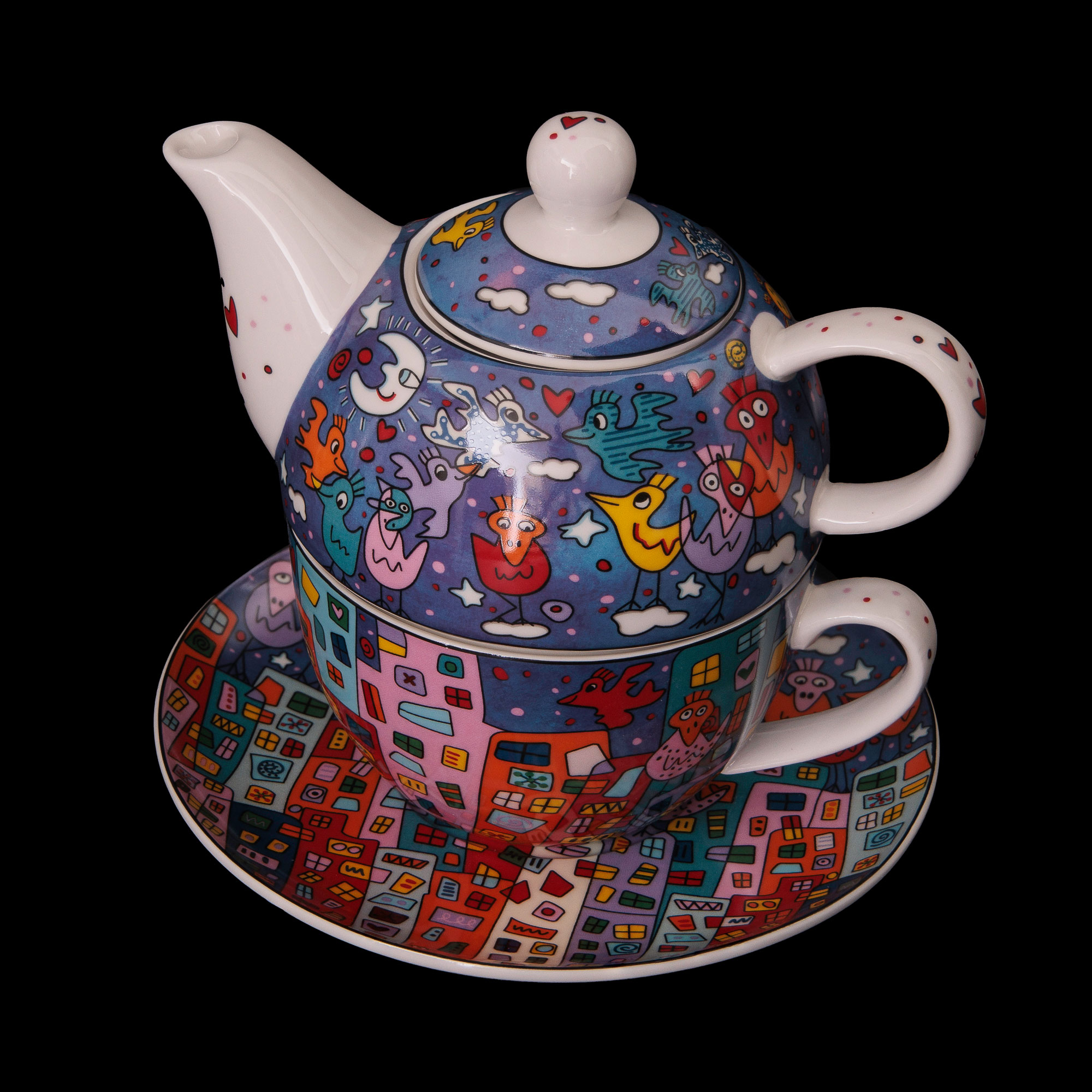 Tea porcelain James : City Rizzi birds for One