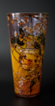 Louis C. Tiffany glass vase : Parakeets